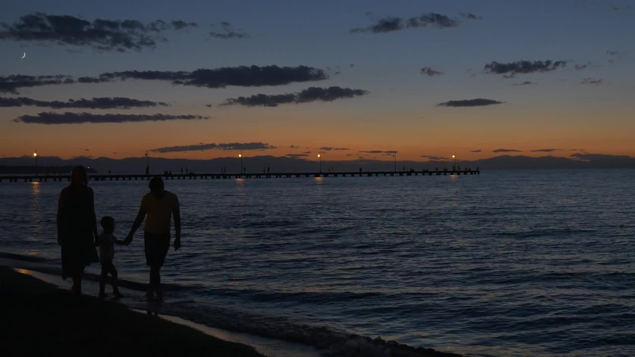 Stock Video Family Holding Hands At Night Live Wallpaper For PC