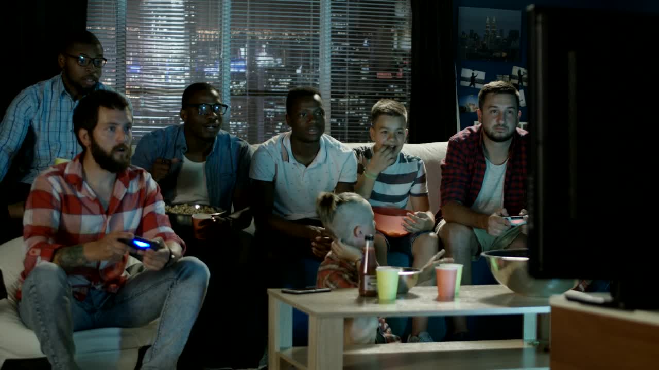 Stock Video Family And Friends Enjoying To Video Games Live Wallpaper For PC