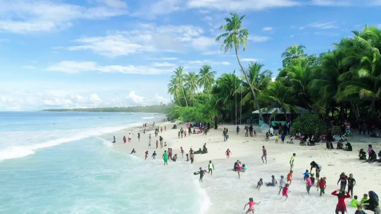 Stock Video Families On The Beach Live Wallpaper For PC