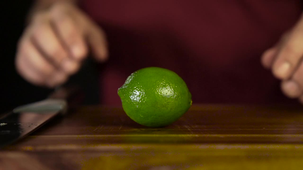 Stock Video Hands Cutting A Lime Live Wallpaper For PC