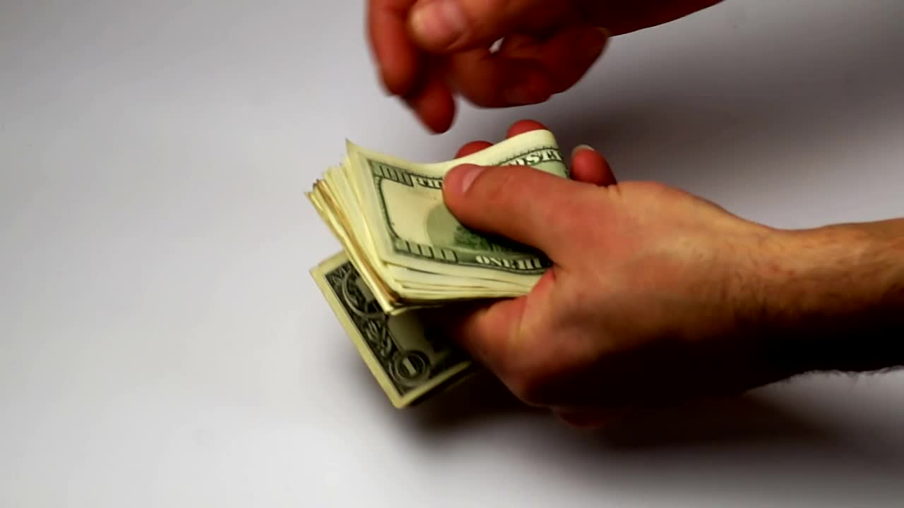 Stock Video Hands Counting Dollars Live Wallpaper For PC