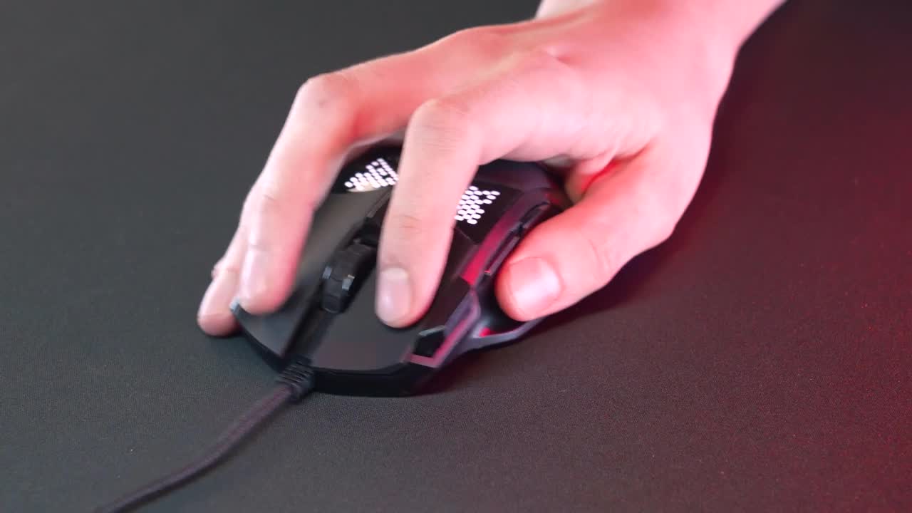 Stock Video Hand Using A Gaming Mouse 1756 Live Wallpaper For PC