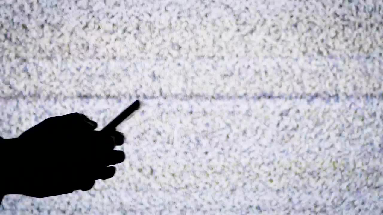 Stock Video Hand Texting With Tv Static In The Background Live Wallpaper For PC