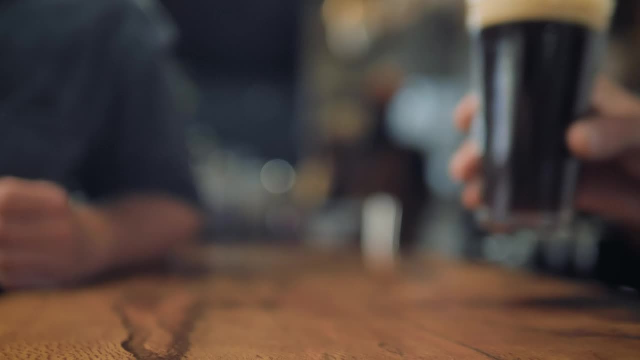 Stock Video Hand Putting A Glass Of Beer Live Wallpaper For PC