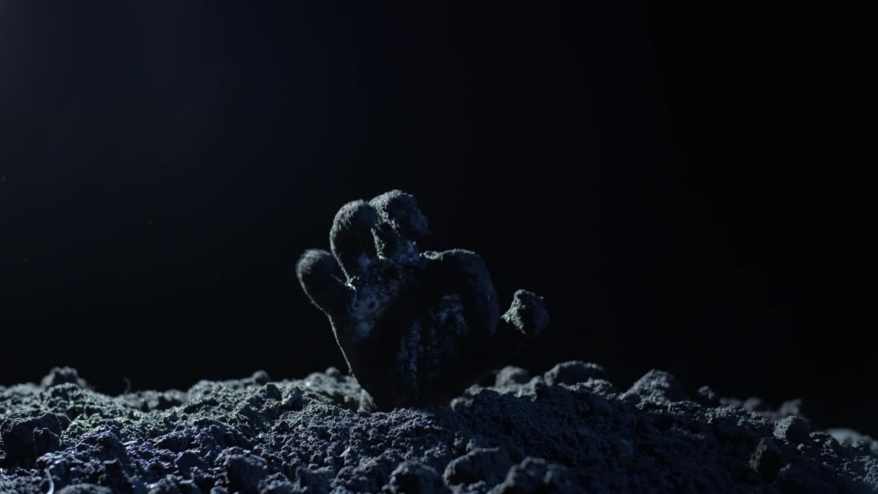 Stock Video Hand Of A Zombie Coming Out Of His Grave At Live Wallpaper For PC