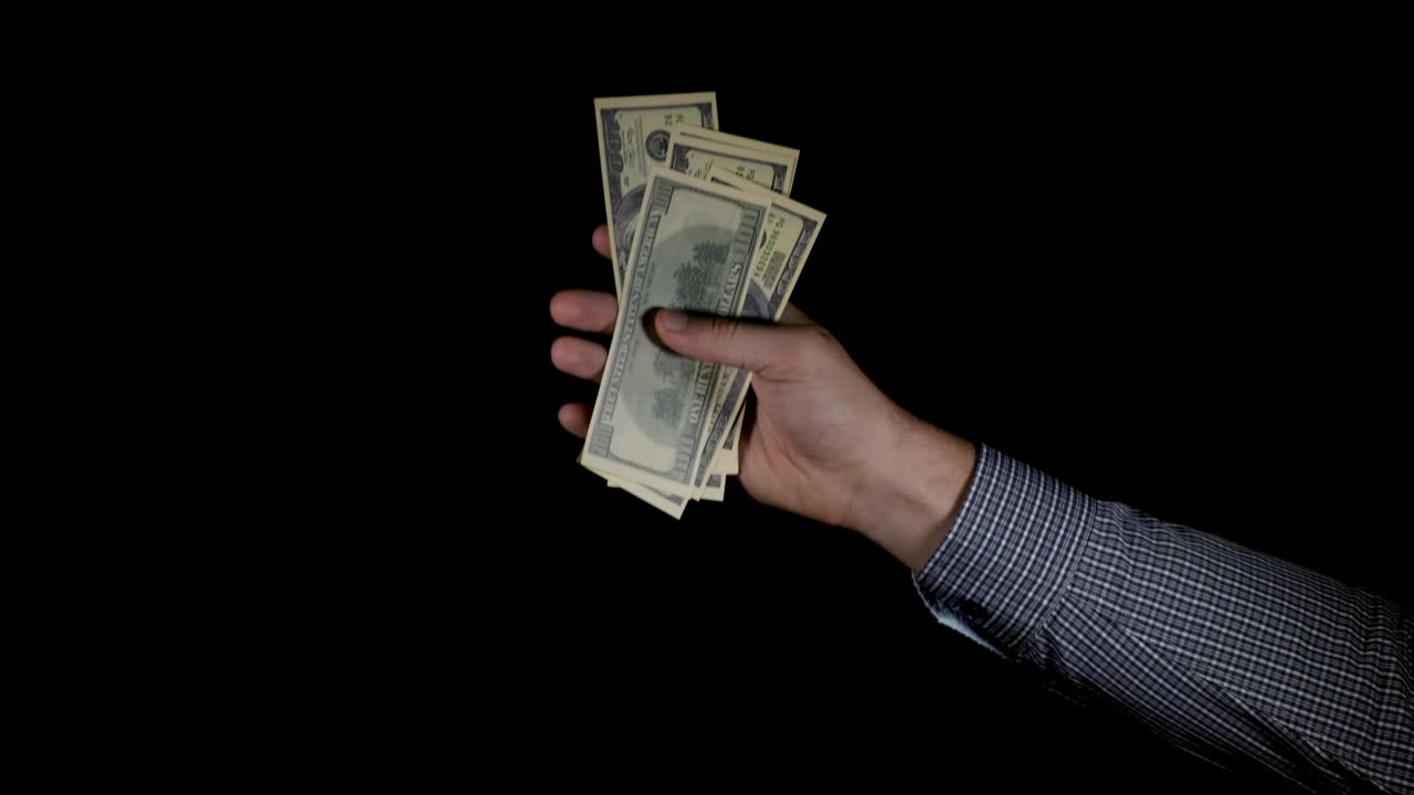 Stock Video Ham Crumples A Bunch Of Dollar Bills Live Wallpaper For PC