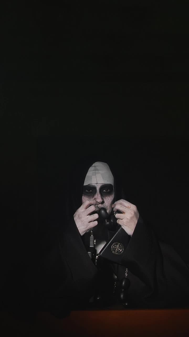 Stock Video Halloween Nun In The Dark Live Wallpaper For PC