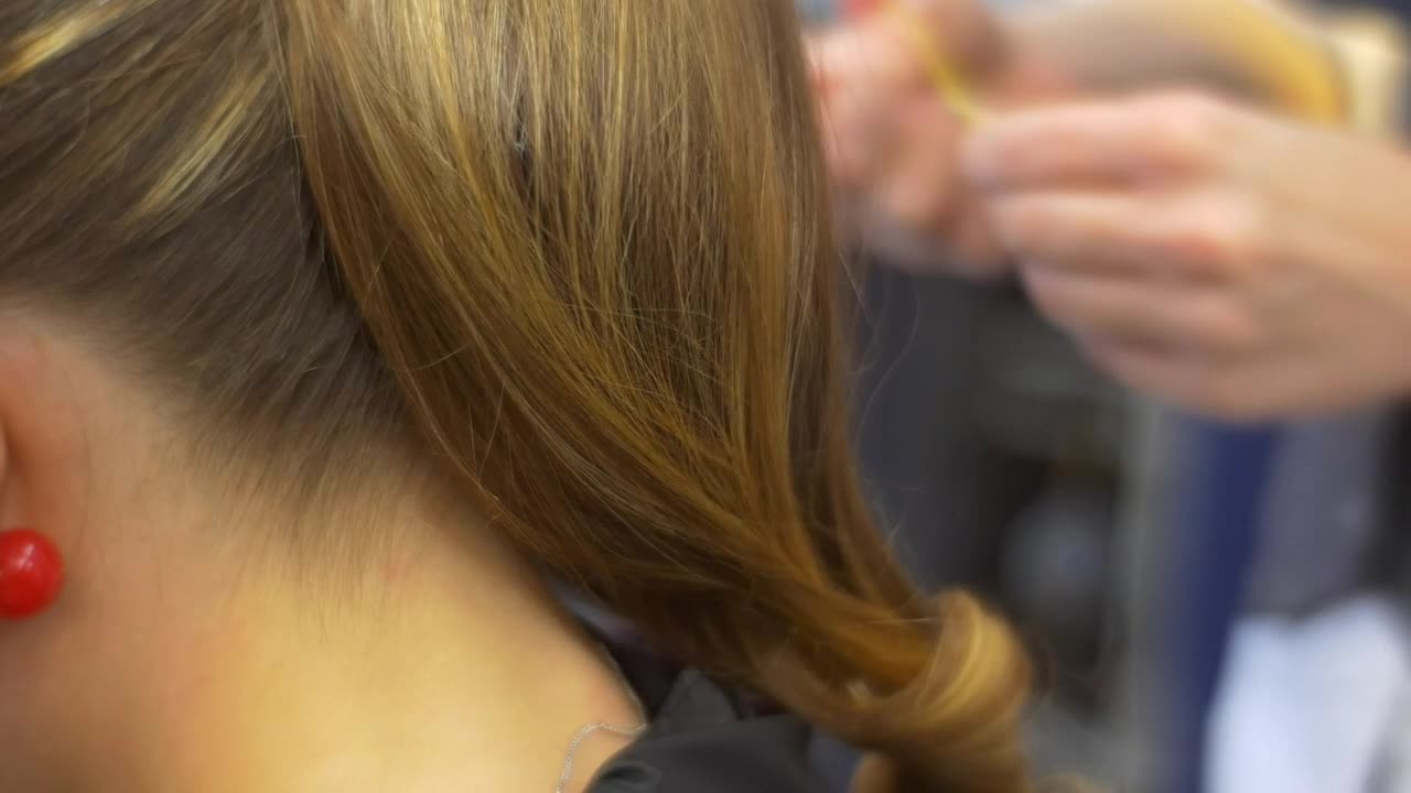 Stock Video Hair Stylist Working In A Hairstyle Live Wallpaper For PC