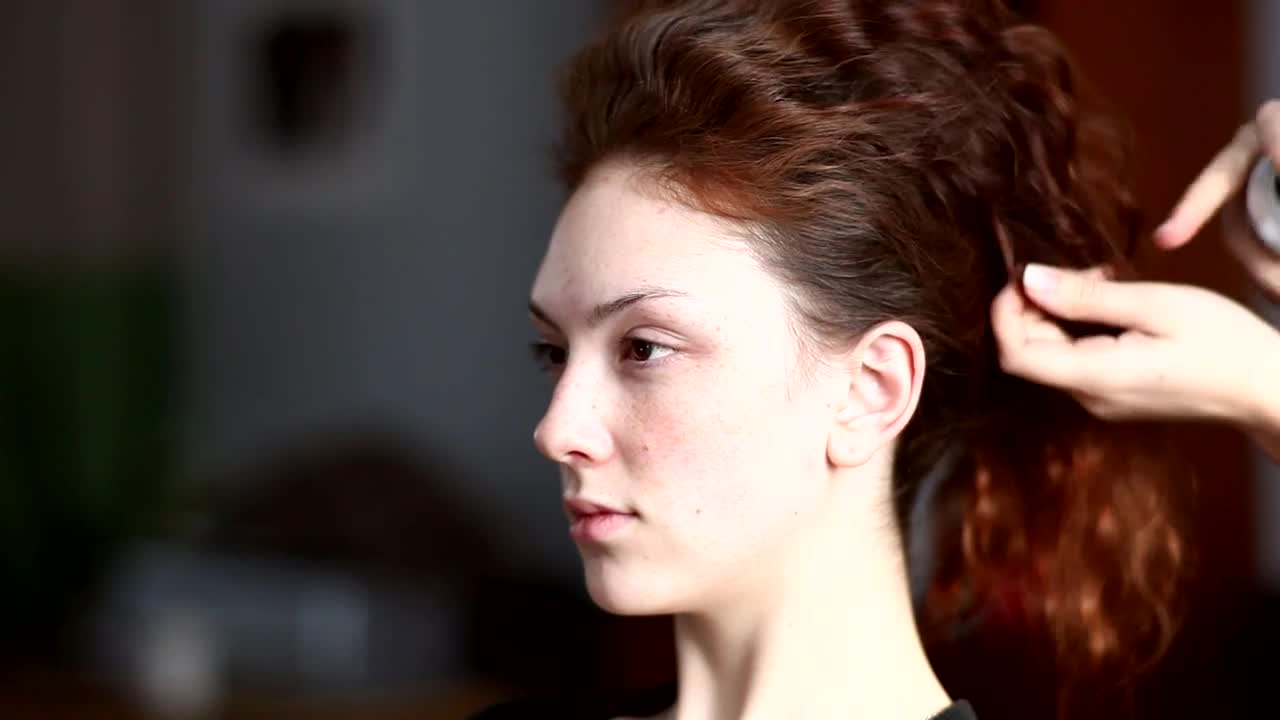 Stock Video Hair Styler Working On A Womans Hair Live Wallpaper For PC