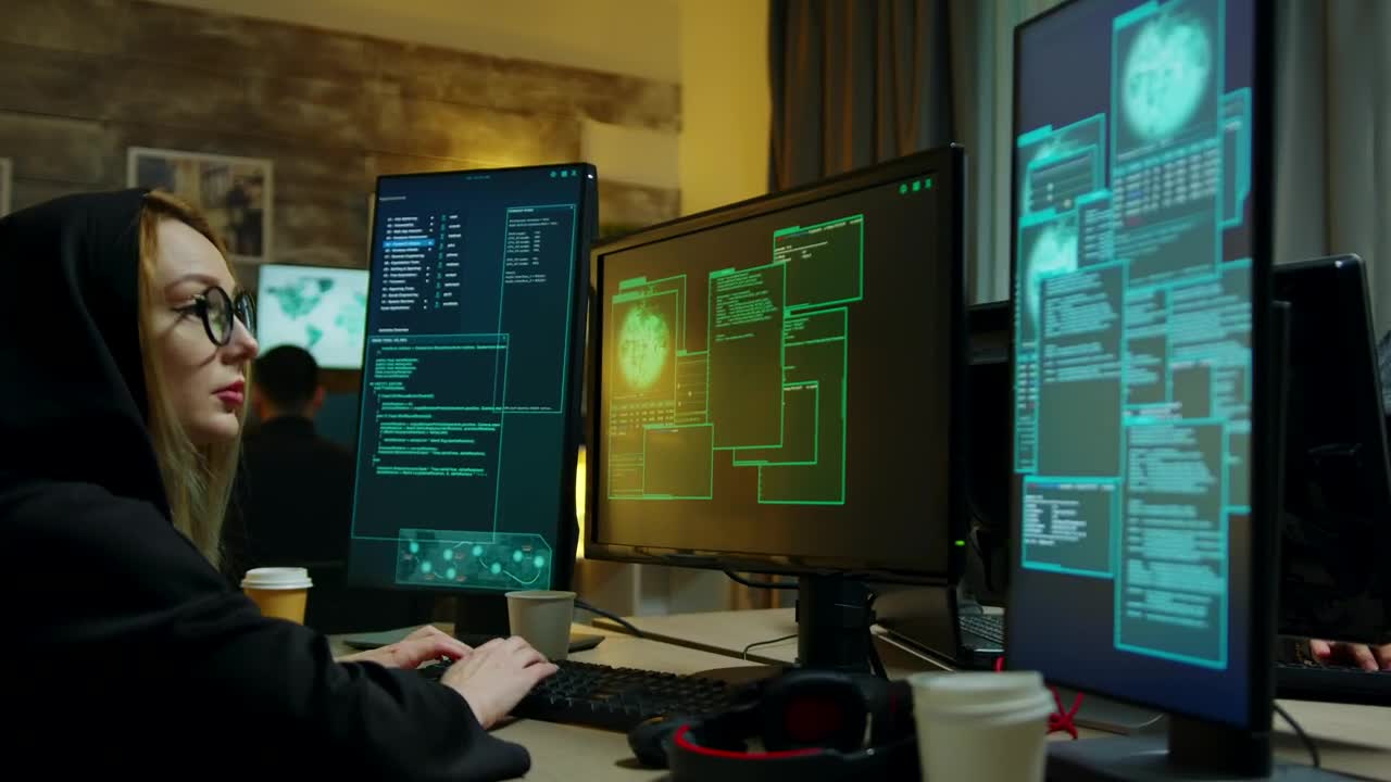 Stock Video Hacker Fails At Cybersecurity Attack On Server Live Wallpaper For PC
