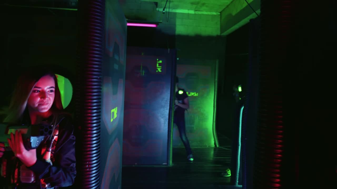 Stock Video Guys Having A Good Time At Laser Tag Live Wallpaper For PC