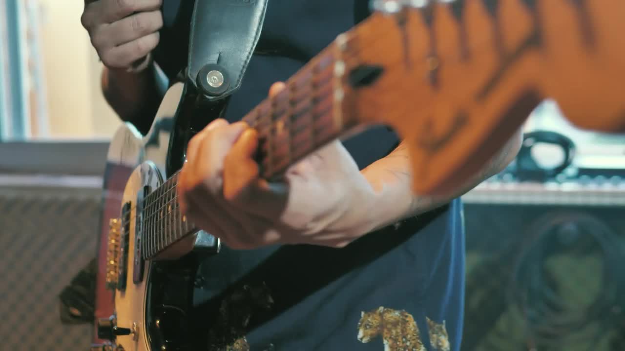 Stock Video Guitarist Performing A Song Live Wallpaper For PC