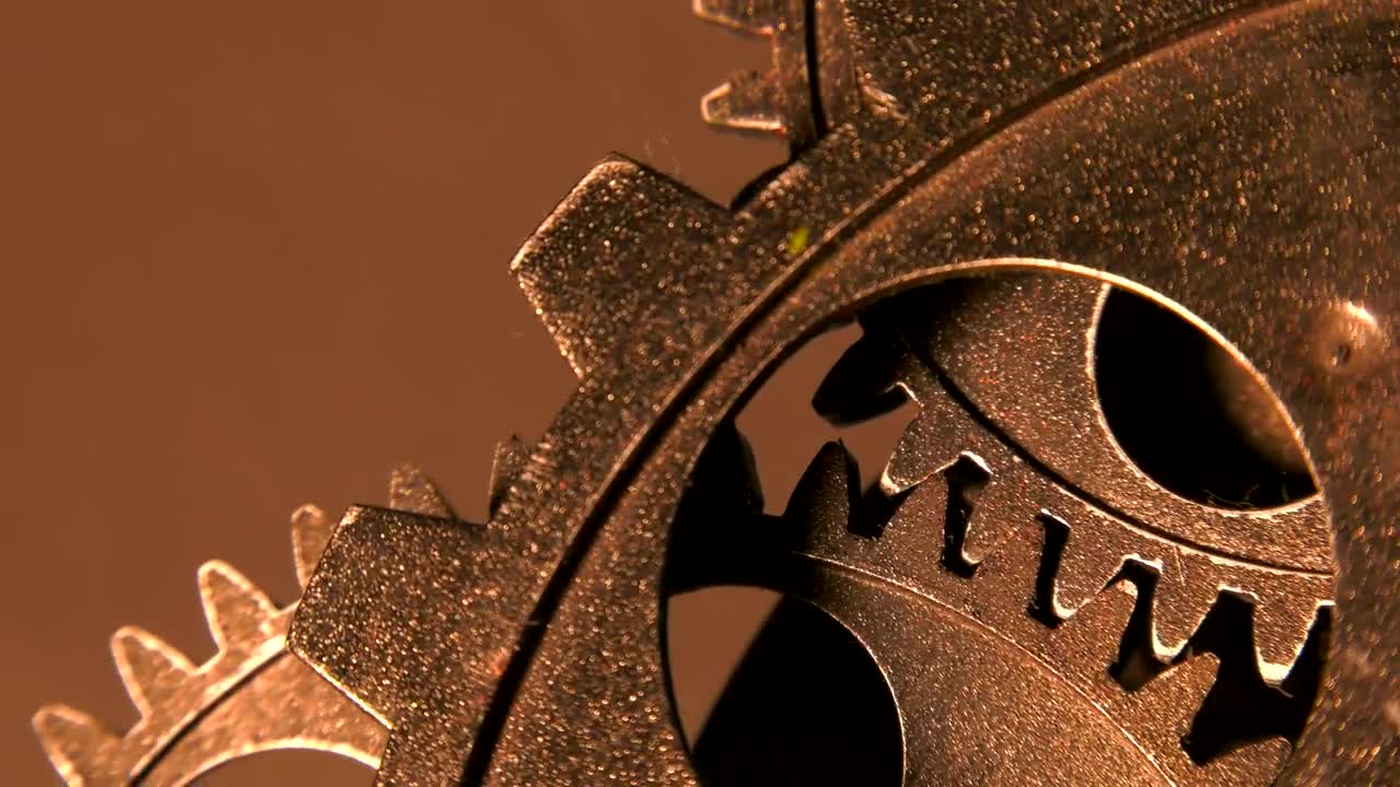 Stock Video Grunge Industrial Gears Viewed In Detail Live Wallpaper For PC