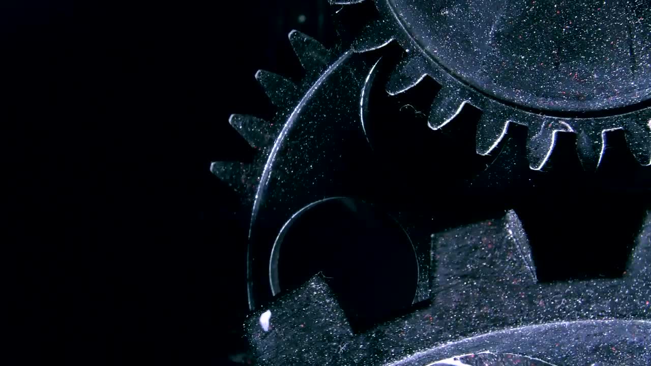 Stock Video Grunge Industrial Gears Slow Motion Live Wallpaper For PC