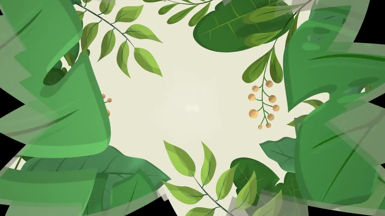 Stock Video Growing Leaves Logo Live Wallpaper For PC