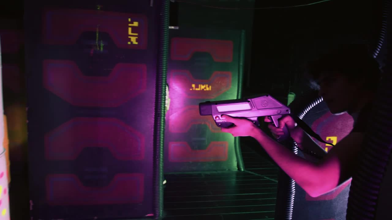 Stock Video Group Of Friends Playing Laser Tag Live Wallpaper For PC