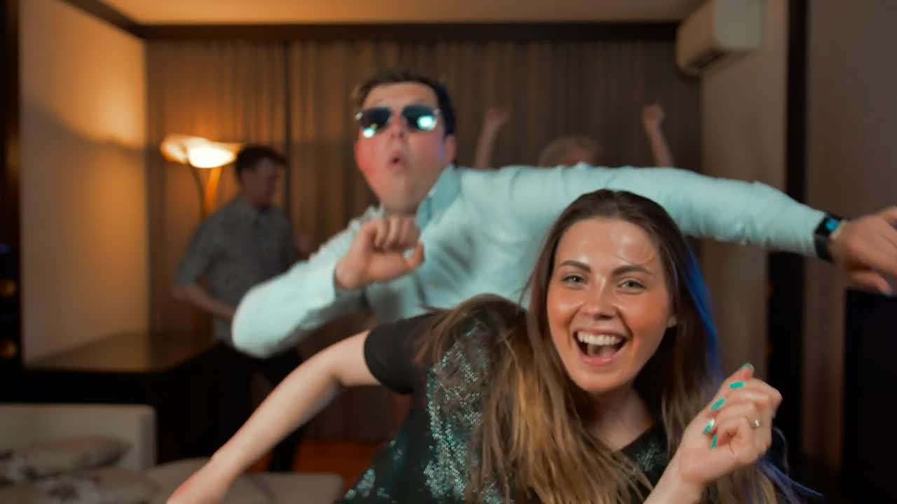 Stock Video Group Of Friends Partying Happily Live Wallpaper For PC