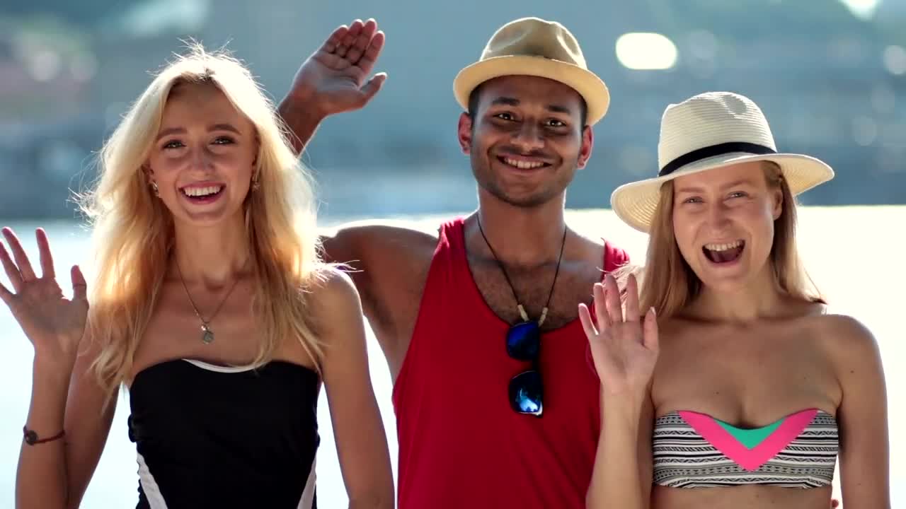 Stock Video Group Of Friends At The Lake Live Wallpaper For PC