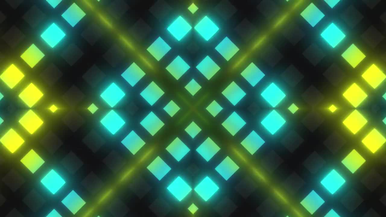 Stock Video Grid Of Blue And Green Lights In A Prism Live Wallpaper For PC