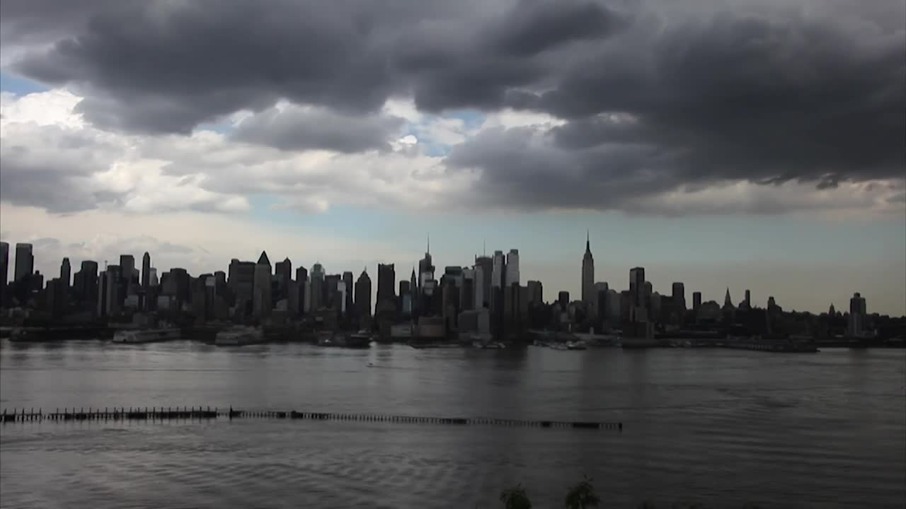 Stock Video Grey Clouds Above The City Live Wallpaper For PC