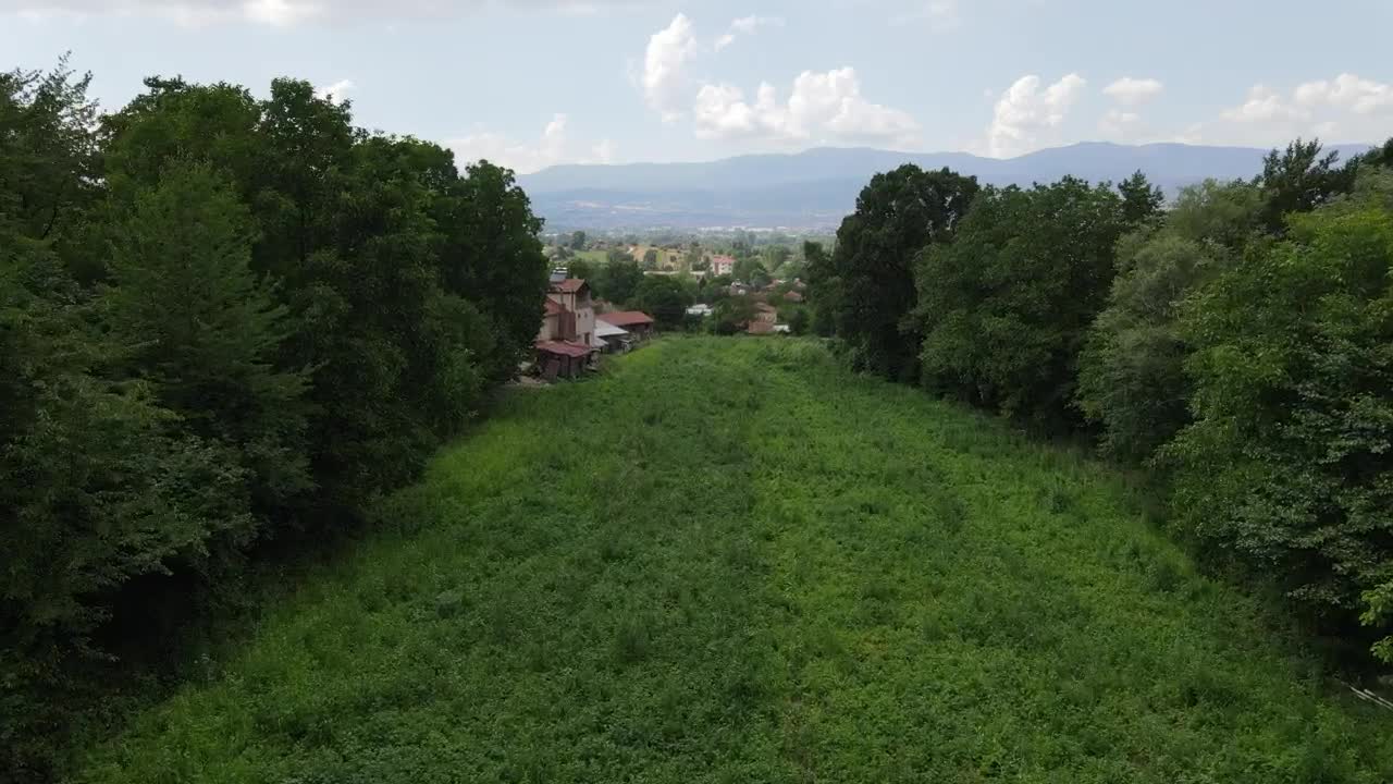 Stock Video Green Village Aerial Tour Live Wallpaper For PC