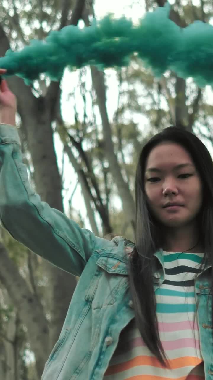 Stock Video Green Smoke In The Forest Live Wallpaper For PC