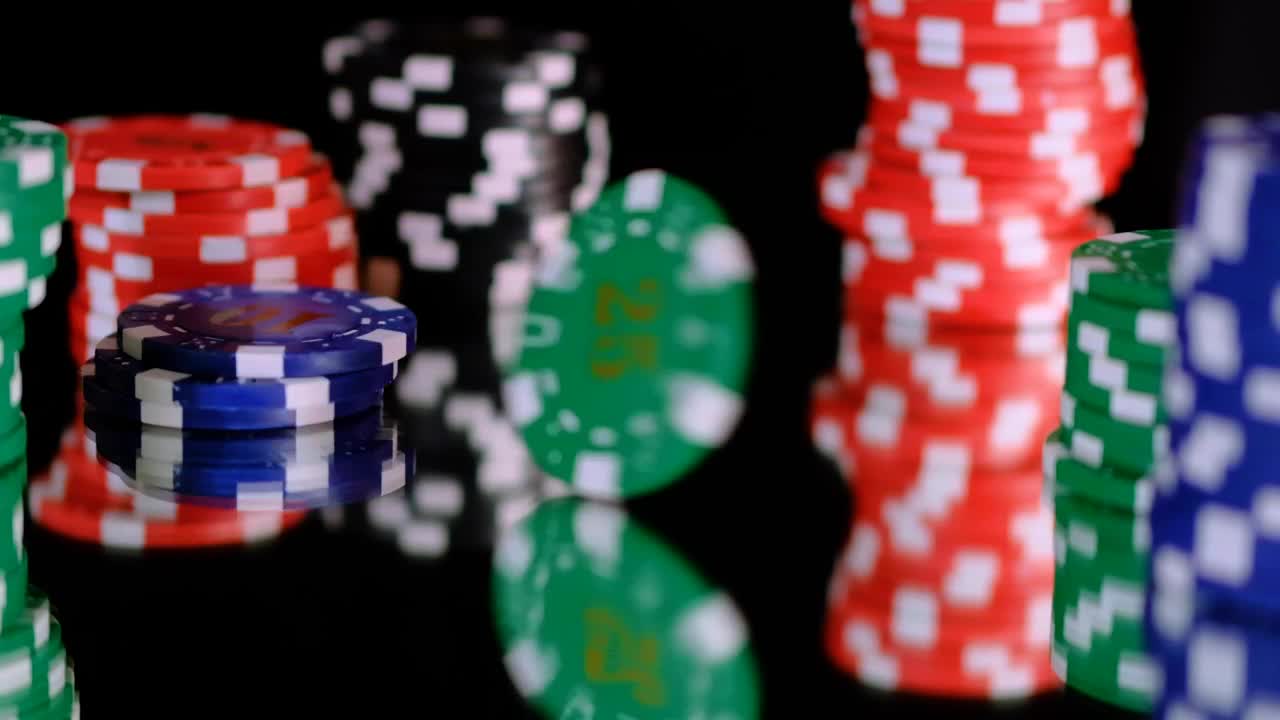 Stock Video Green Poker Chip Spinning Between More Chips Live Wallpaper For PC