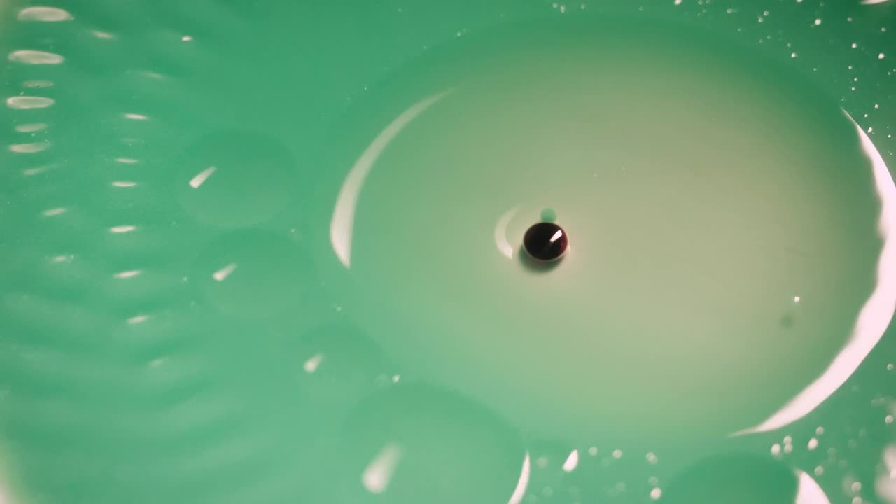 Stock Video Green Liquid With Bubbles Close Up Live Wallpaper For PC