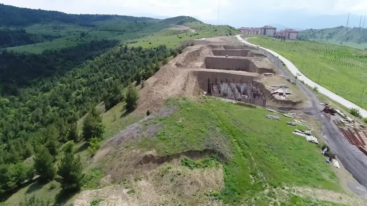 Stock Video Green Fields By A Construction Site Live Wallpaper For PC