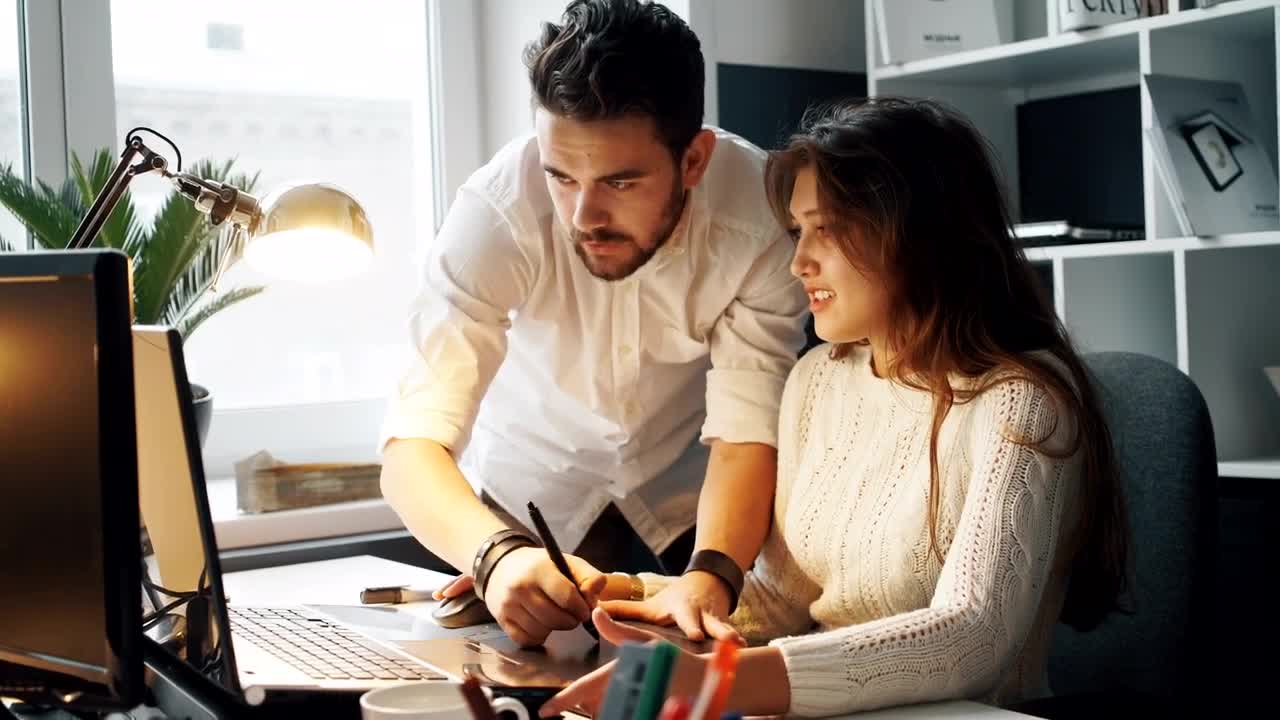 Stock Video Graphic Designers Working Together Live Wallpaper For PC