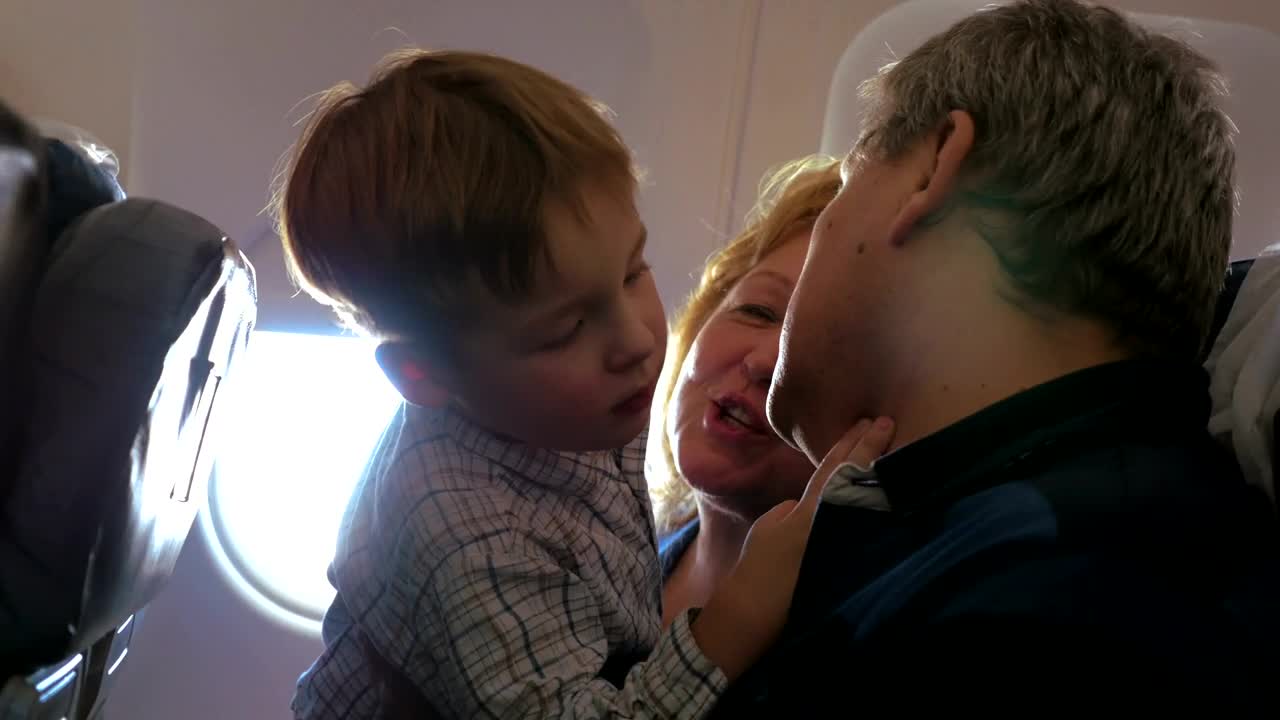 Stock Video Grandparents On A Plane Live Wallpaper For PC