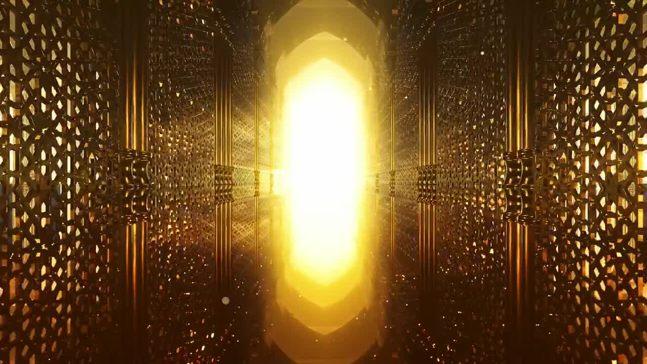 Stock Video Golden Walls And A Light At The End Ramadan Concept Live Wallpaper For PC