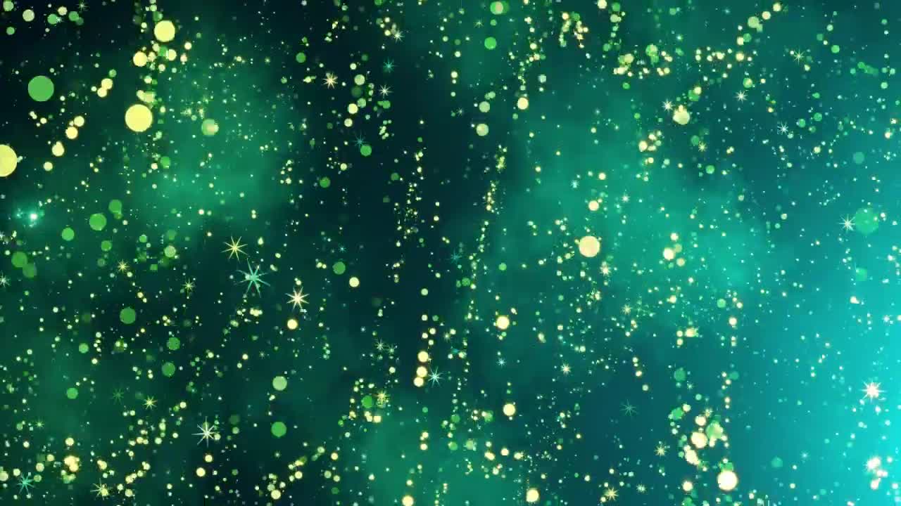 Stock Video Golden Stars Rotating On Green Background Live Wallpaper For PC