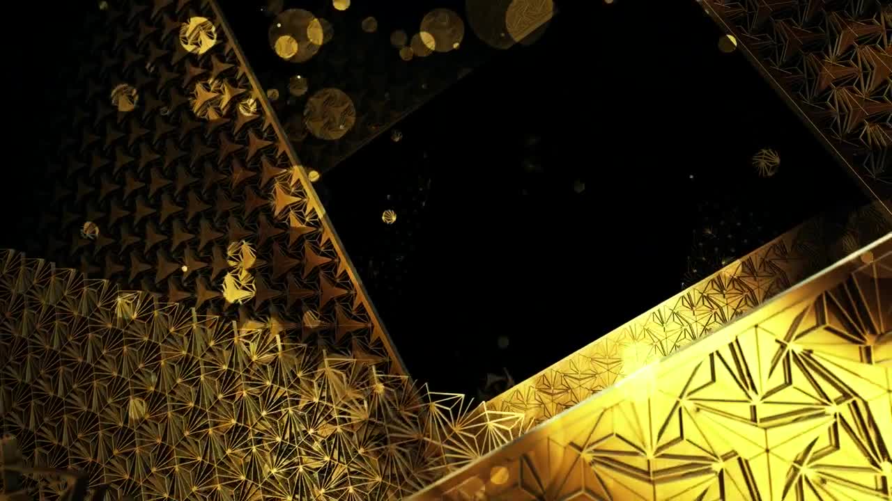 Stock Video Golden Shiny Frames With Awards Concept Live Wallpaper For PC