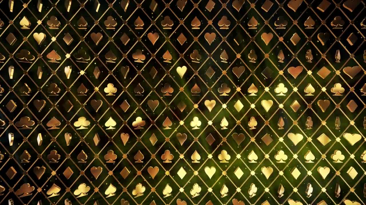 Stock Video Golden Forms Of Poker Casino Concept Live Wallpaper For PC