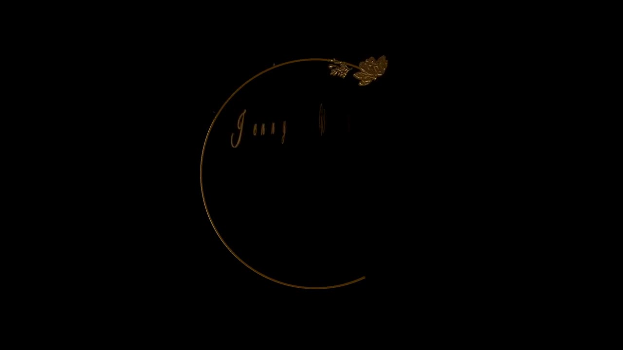 Stock Video Golden Floral Title Live Wallpaper For PC