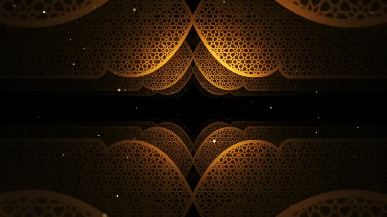 Stock Video Golden Figures With Ramadan Kareem Style D Live Wallpaper For PC