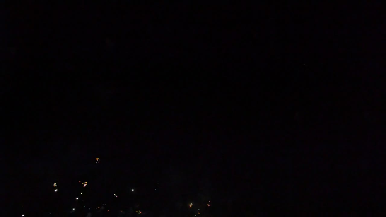 Stock Video Golden Firework Display Live Wallpaper For PC