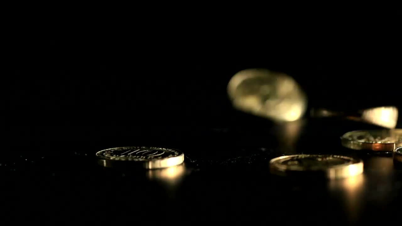 Stock Video Gold Coins On A Table Live Wallpaper For PC