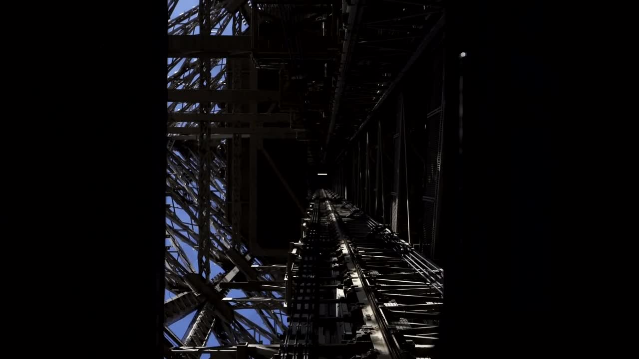 Stock Video Going Up The Eiffel Tower In The Elevator Live Wallpaper For PC