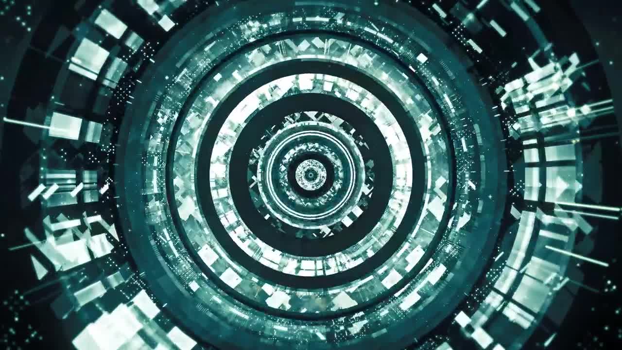 Stock Video Going Through A Digital Technology Tunnel Live Wallpaper For PC