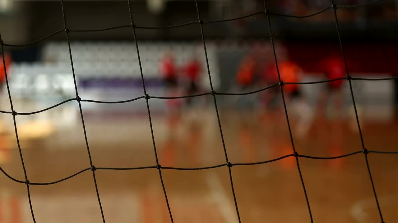 Stock Video Goalkeeper Net Close Up With A Game In The Background Live Wallpaper For PC