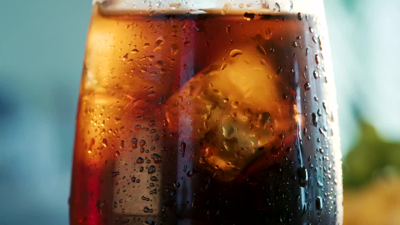 Stock Video Glass With Cold Coke And Ice Live Wallpaper For PC