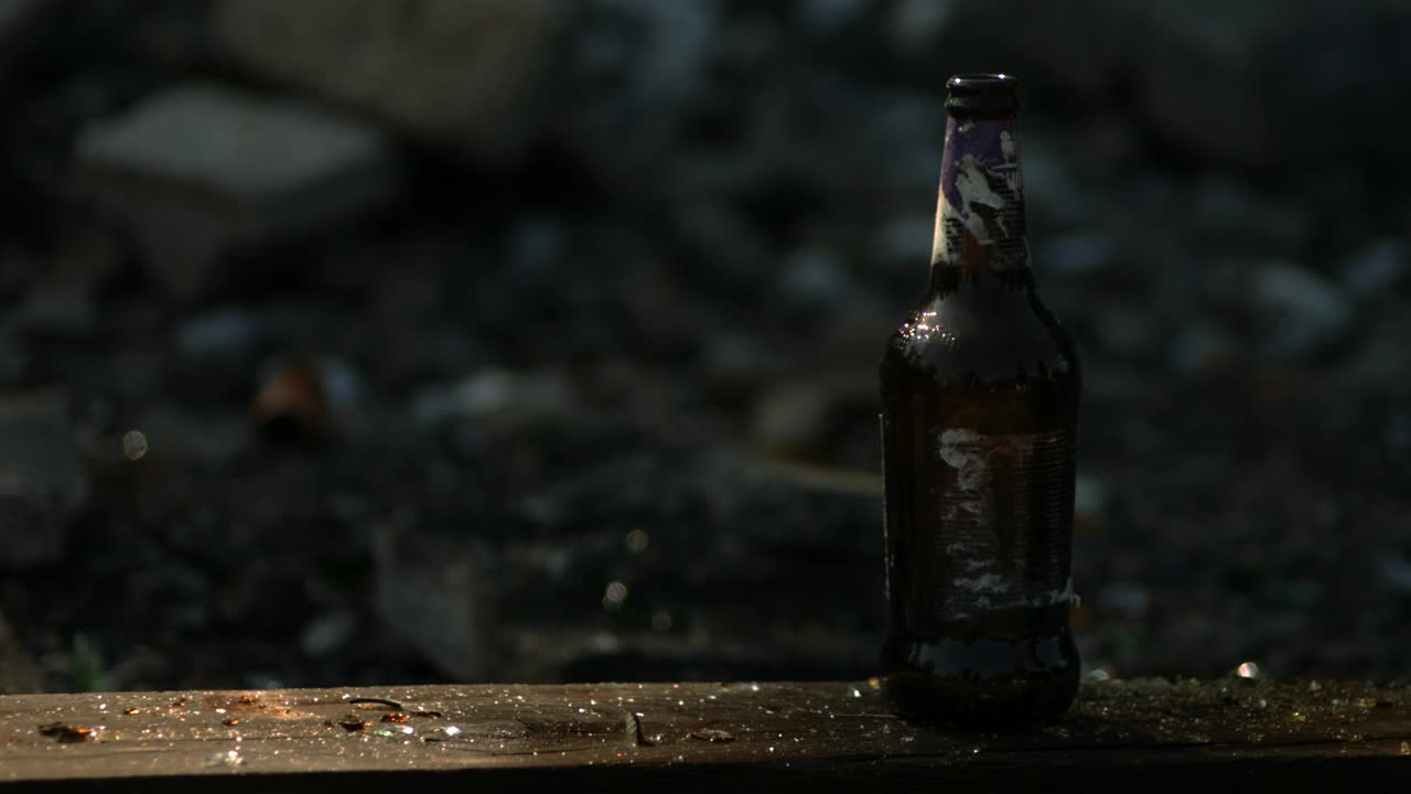 Stock Video Glass Bottle Breaking In Slow Motion Live Wallpaper For PC
