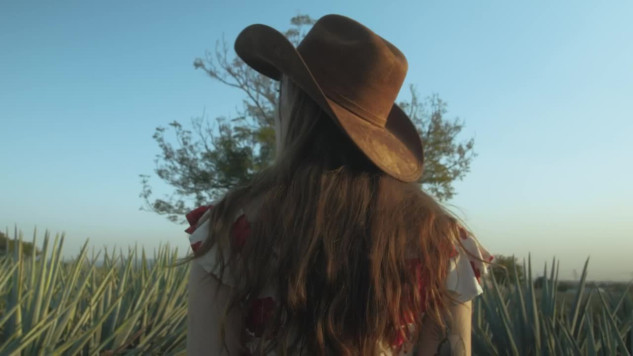 Stock Video Girl With Mexican Style Walking Through A Ranch Live Wallpaper For PC