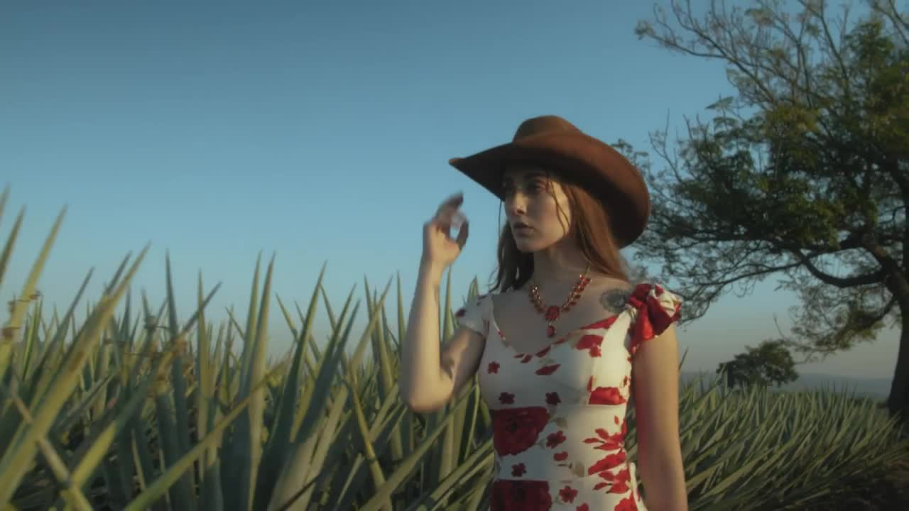 Stock Video Girl With Mexican Style Walking Through A Ranch 4238 Live Wallpaper For PC