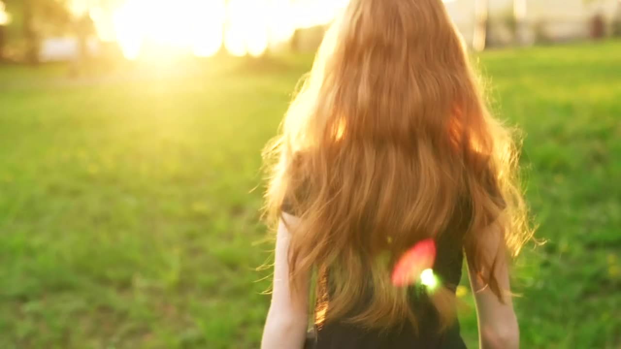 Stock Video Girl Walking Outside Looking Backwards Live Wallpaper For PC