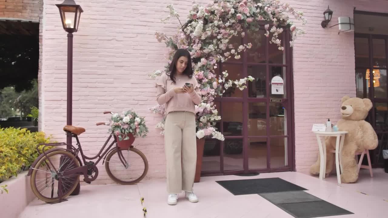 Stock Video Girl Waiting For Her Date In A Cottage Style Place Live Wallpaper For PC