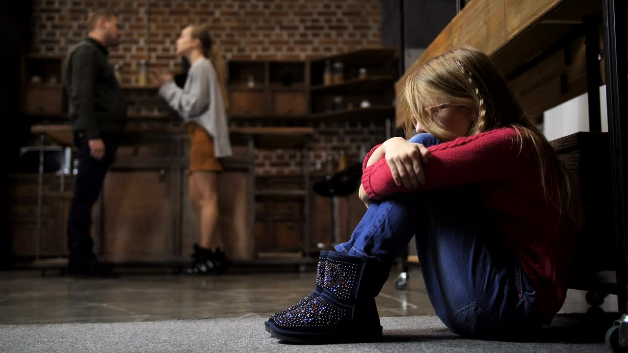 Stock Video Girl Scared By Her Parents Fighting Live Wallpaper For PC