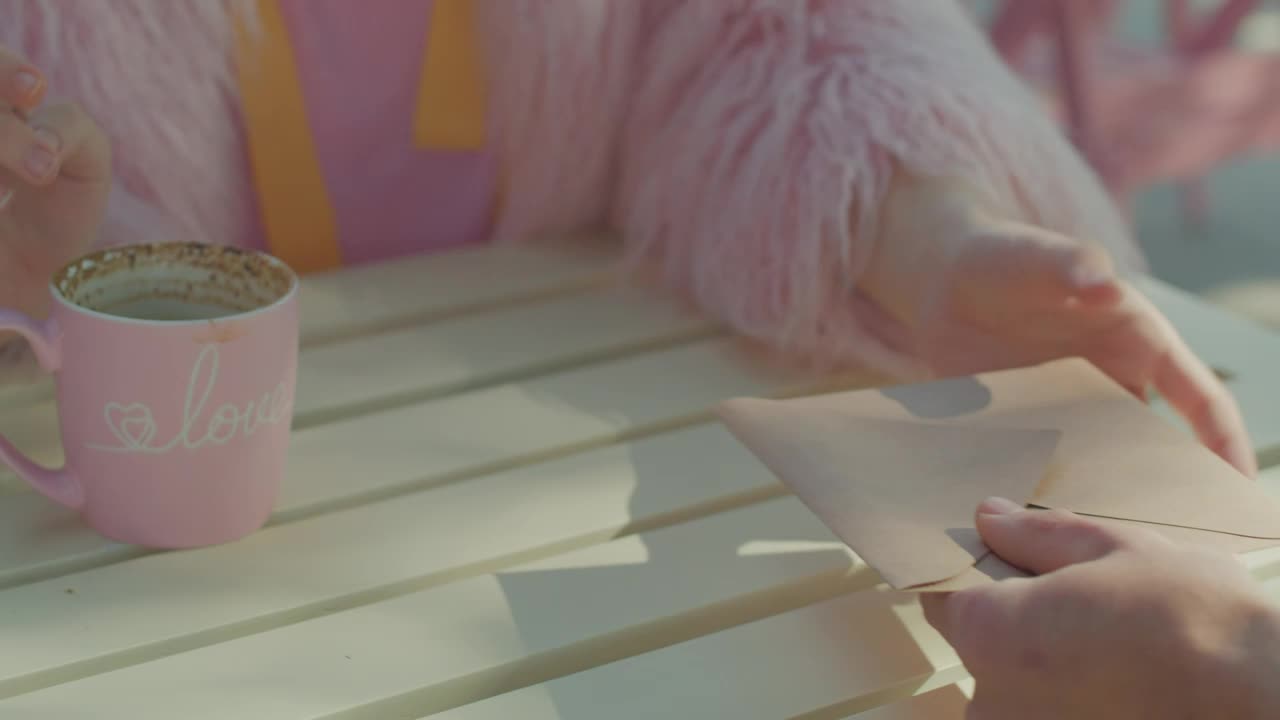 Stock Video Girl Receiving A Valentines Day Card Live Wallpaper For PC